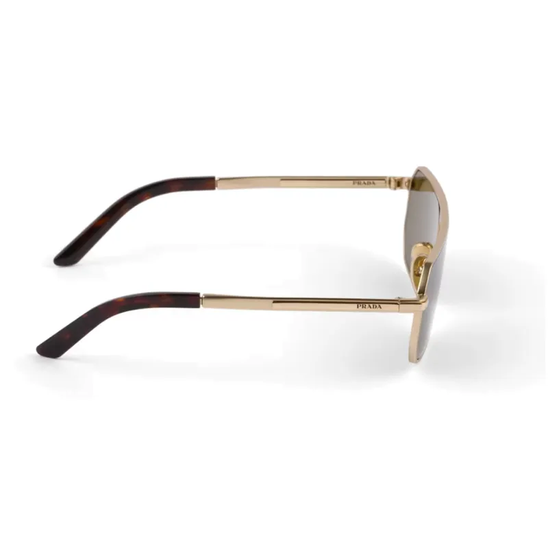 PRADA Logo plaque Pilot frame Sunglasses-2