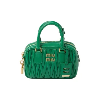 MIU MIU Matelassé Soft Sheep Leather Shoulder Bag, Crossbody Bag, Handbag Women's Mango