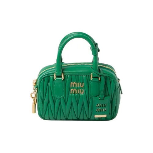 MIU MIU Matelassé Soft Sheep Leather Shoulder Bag, Crossbody Bag, Handbag nannacay Women's Mango