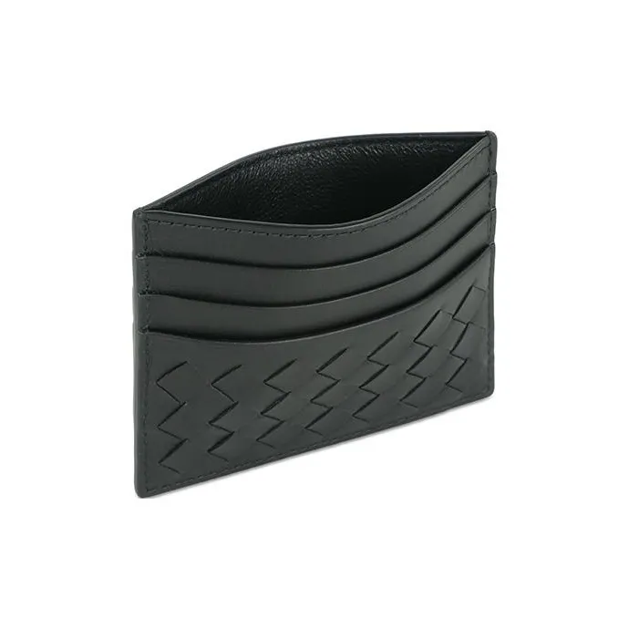 Bottega Veneta Intrecciato Card Case Black-6