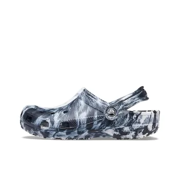 Crocs Beach Marble Unisex Black White Sandals 'Black White'
