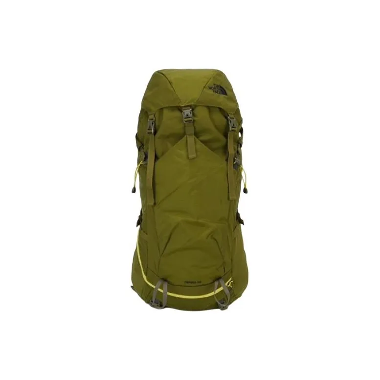 THE NORTH FACE Polyester Outdoor Mountaineering Bag Backpack Unisex Olive Green-0