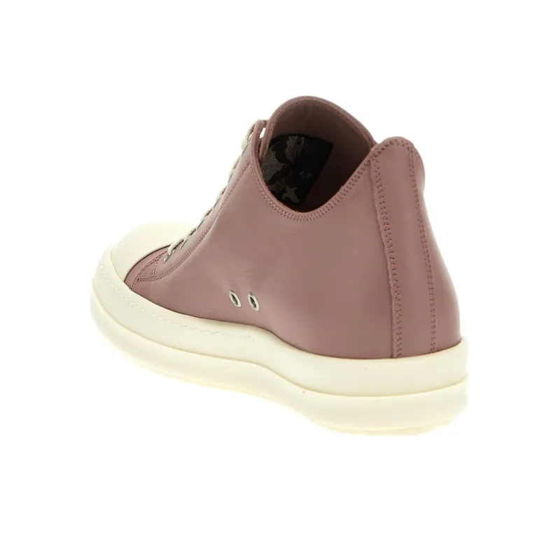 RICK OWENS Lido Leather Low-top Sneakers-3