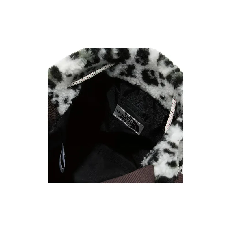 THE NORTH FACE Sherpa Bucket Bag, Handbag, Shoulder Bag, Crossbody Bag Regular Unisex Black White Leopard Print-3