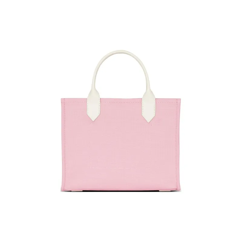 BALMAIN B ARMY Canvas With Leather Canvas Bag Tote Bag Shopping Bag Handbag Small Size Women's Pink-2