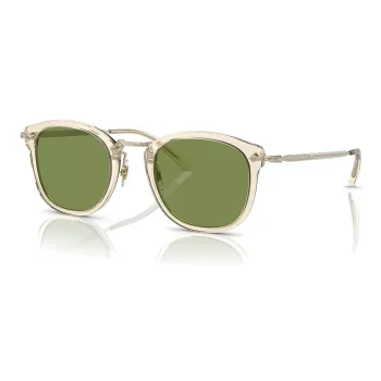 Oliver Peoples Irregular Shape Sunglasses Unisex Light Gold