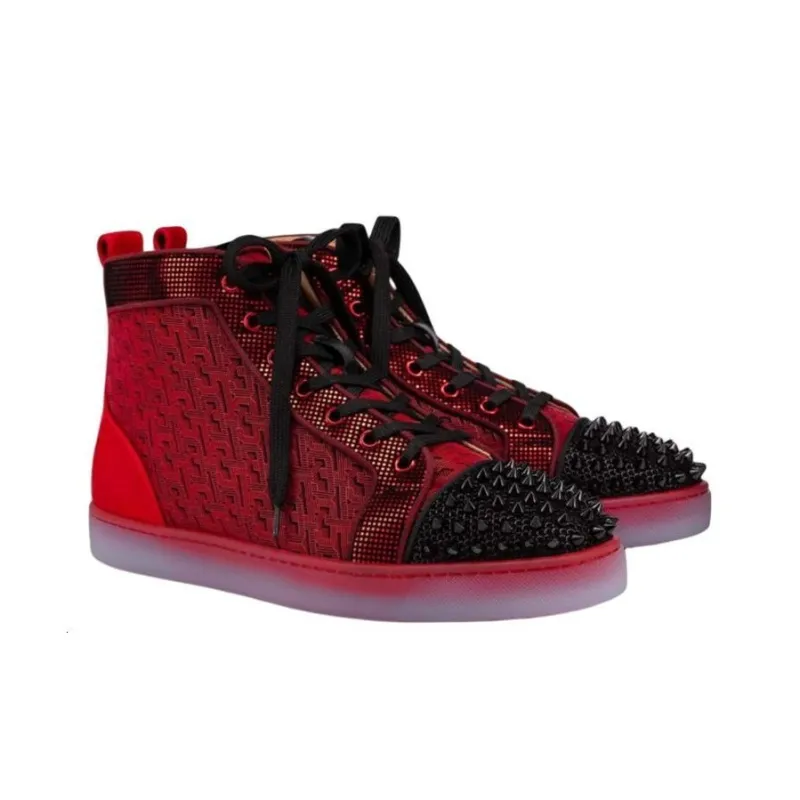 CL LUBOTING Louis Orlato Stylish Skateboarding Shoes Men's Red-3
