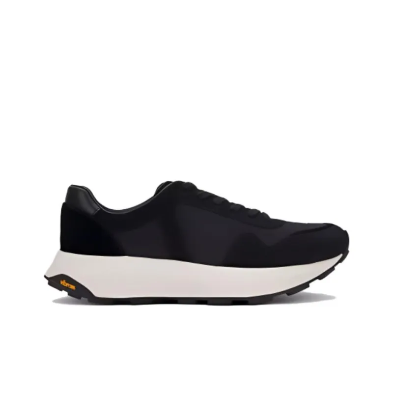 TSUBO Cushioning Wear-Resistant Low-Top Casual Shoes Unisex Black-1