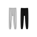 [100% cotton 2 Pack]Light Gray+Black