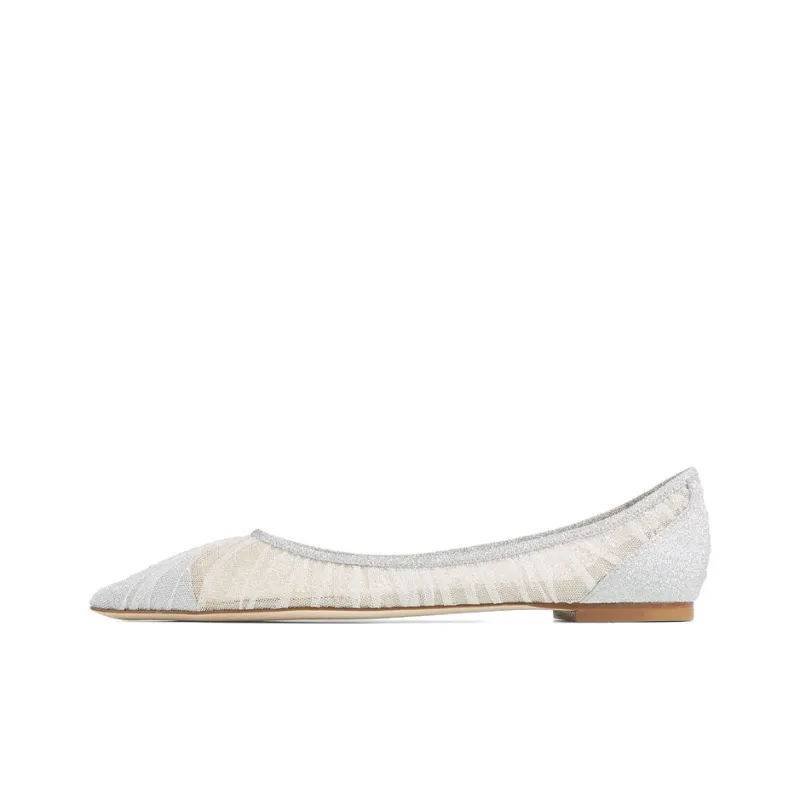 Jimmy Choo Love Mesh Ballerinas-0