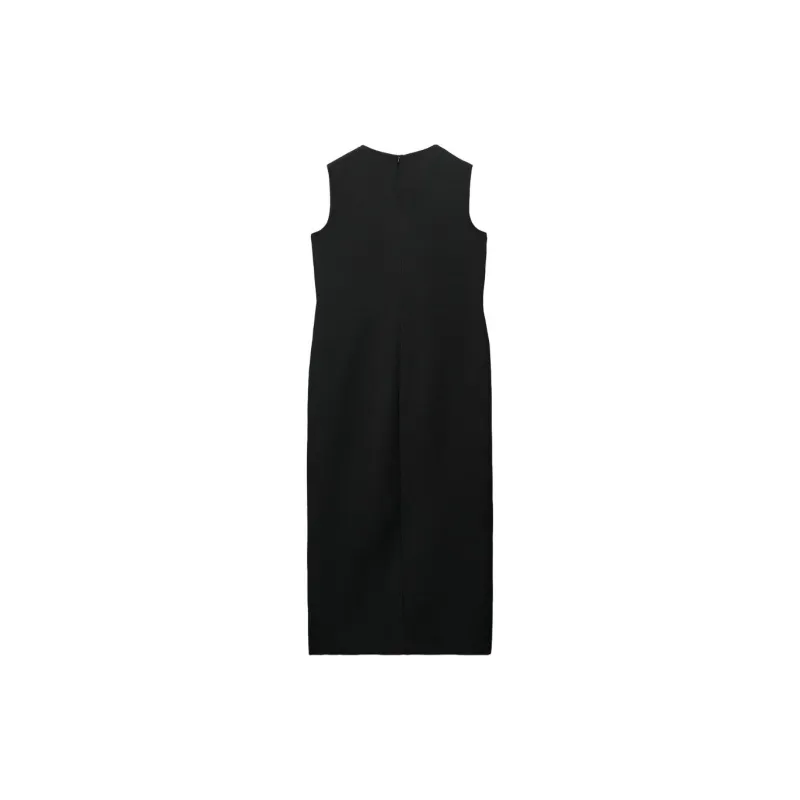 ZARA Sleeveless Dress Women's Black-1