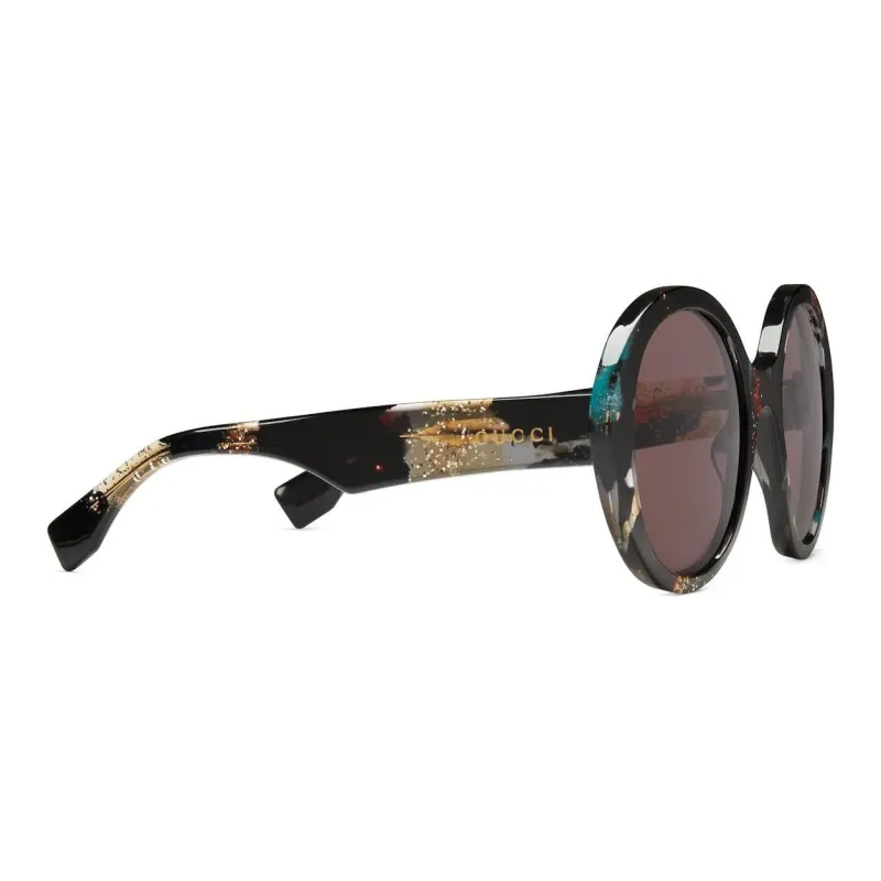 GUCCI Glittered Round frame Sunglasses-1