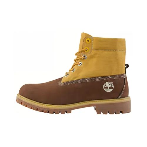 Timberland Premium 6 Inch Waterproof Boots 'Brown Nubuck With Wheat'