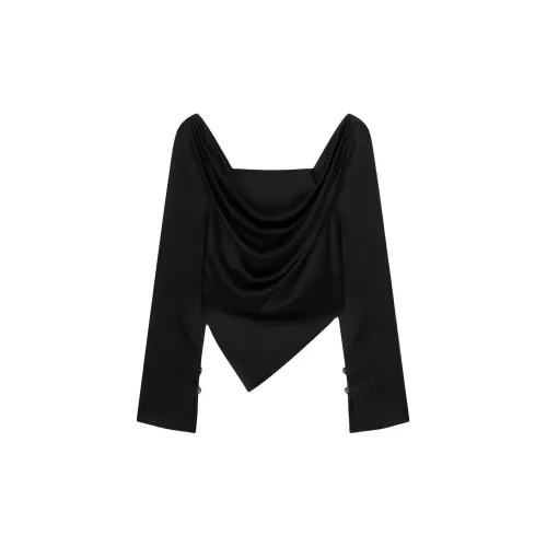 NANUSHKA Bintou Draped Asymmetric-hem Top