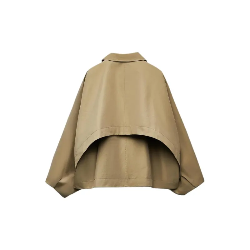 ZARA Trench Coats Women's Beige-1