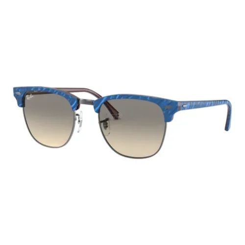 RayBan Irregular Shape Sunglasses Men's Blue