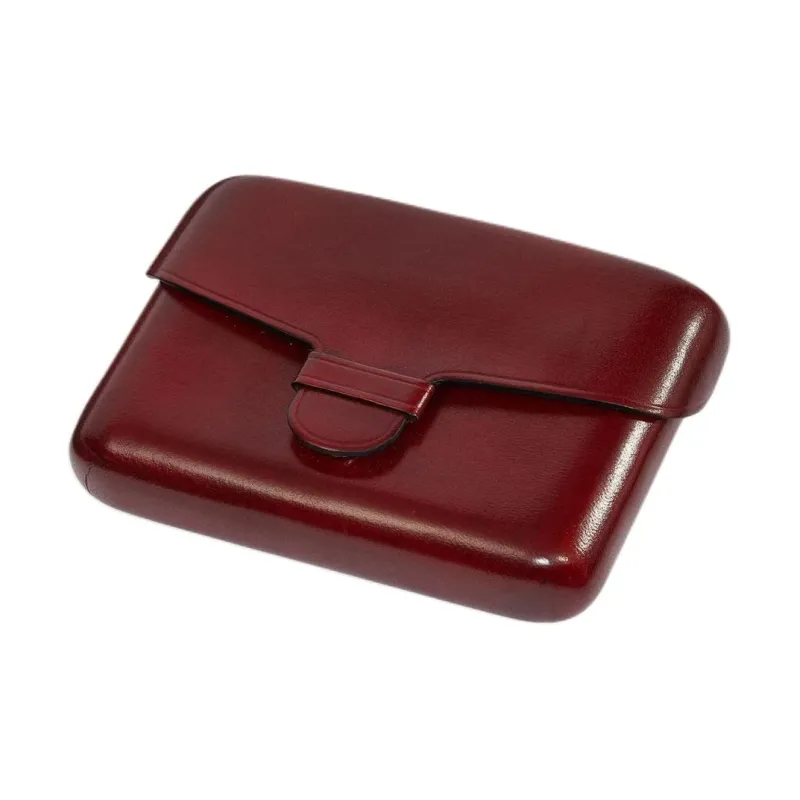Lemaire Cow Leather Card Holder Women's Brick Red-3
