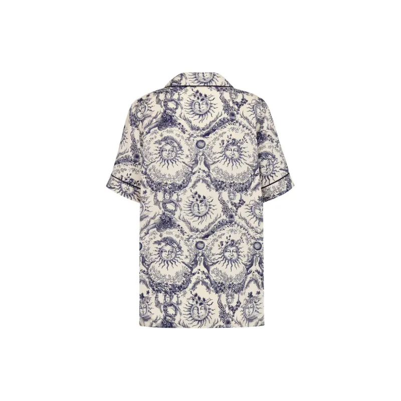 DIOR SS24 Shirt Women's Marine Blue-1