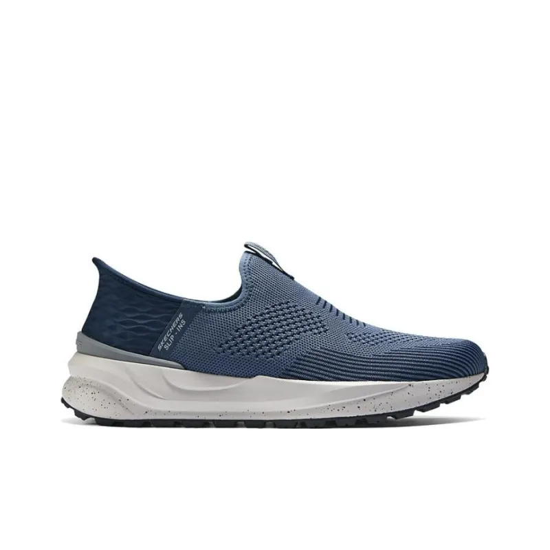Skechers Slip Ins Slip Resistant, Abrasion Resistant, Breathable, Lightweight Low Top Casual Shoes Men's Blue-1