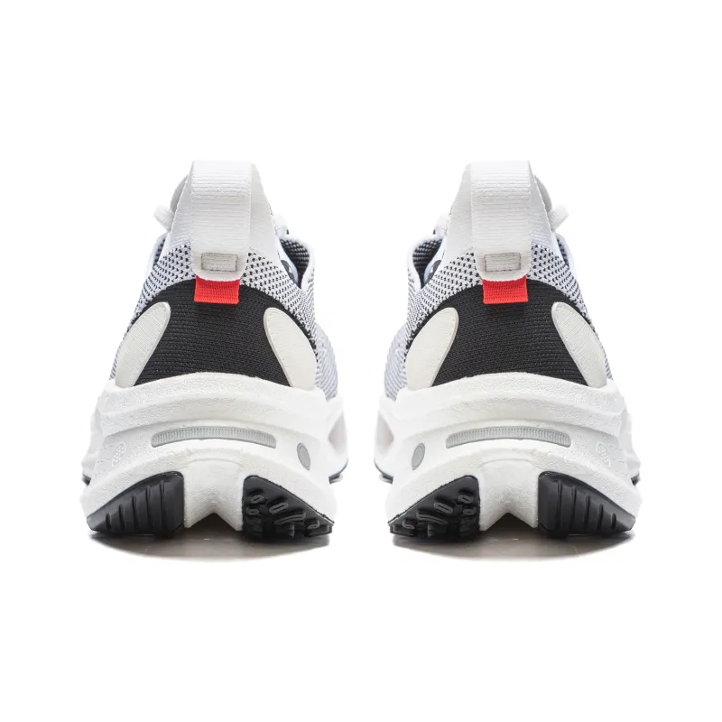 LiNing Cushioning Wear Resistant Low Top Running Shoes Unisex White Black-4