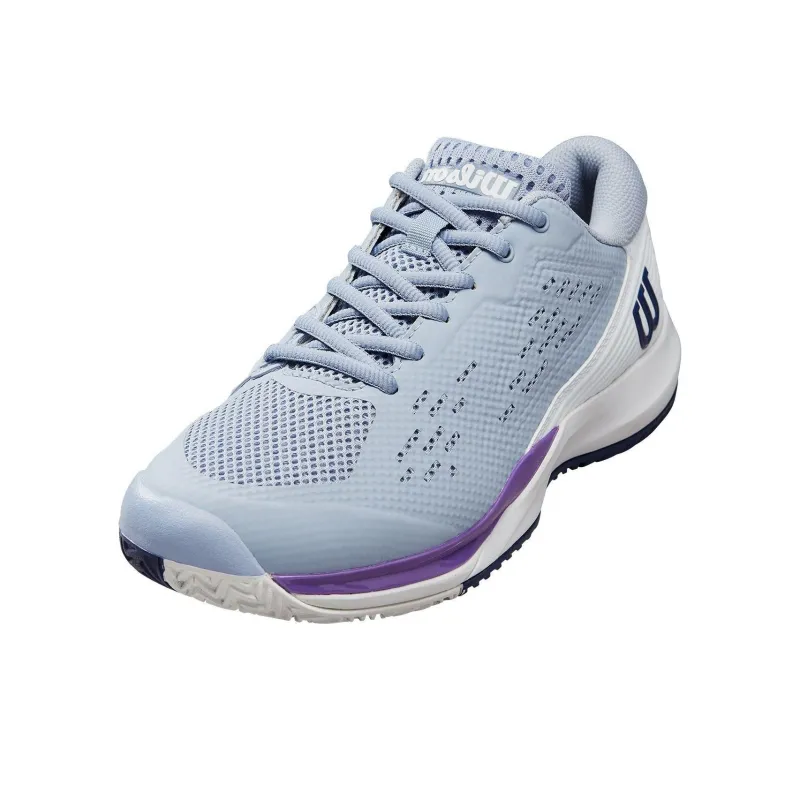 Wilson Rush Pro Ace Slip-Resistant Low-Top Tennis Shoes Women's Blue Purple-2