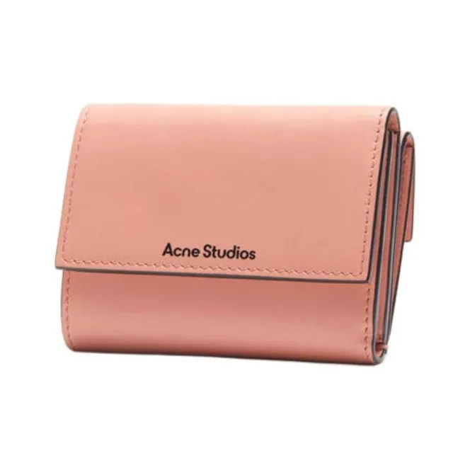 Acne Studios Calfskin Wallet Women's Pink Salmon-1