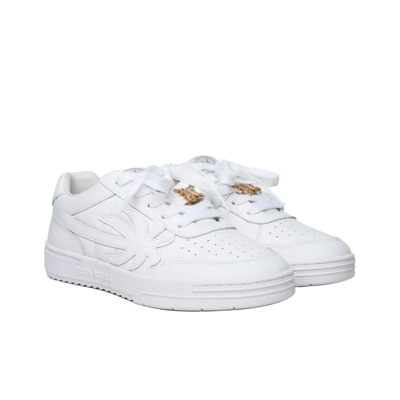 PALM ANGELS Palm Beach University Leather Sneakers-2