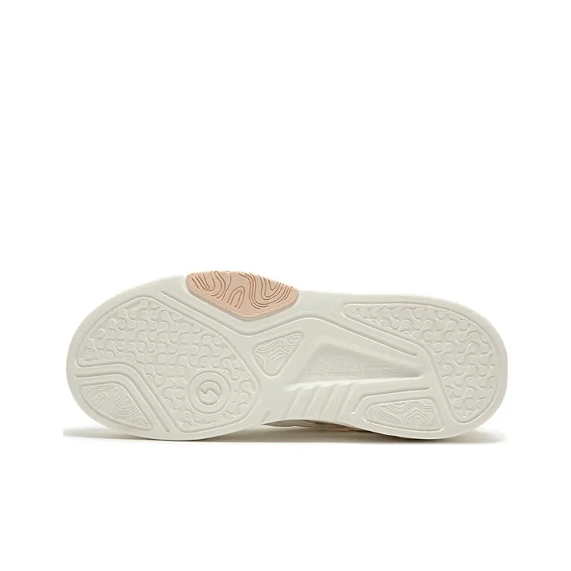 361° Peach Blossom Charm Cushioning Anti Slip And Wear Resistant Low Top Casual Shoes Women's White Pink-3