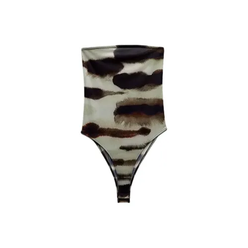 ZARA Bodysuits Women's Nude/Brown