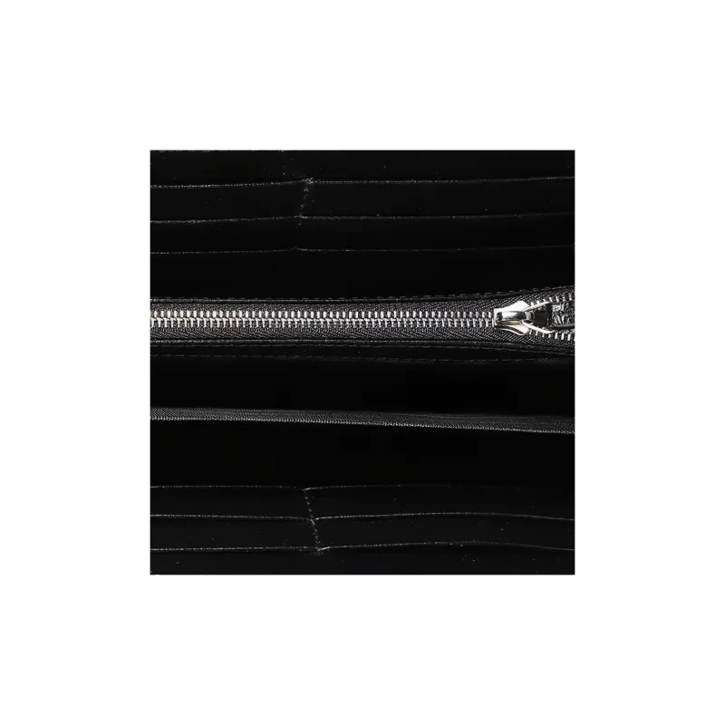 GUCCI Canvas With Leather Canvas Bag Wallet Unisex Black-5