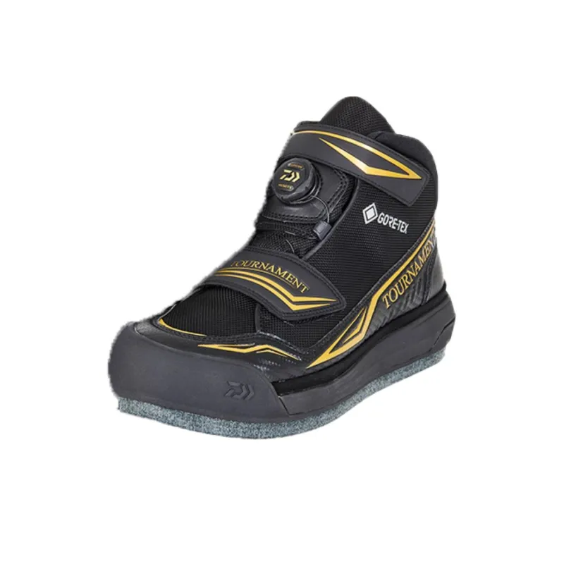 DAIWA Cushioned Slip-Resistant Low-Top Trekking Shoes Men's Black Gold-0