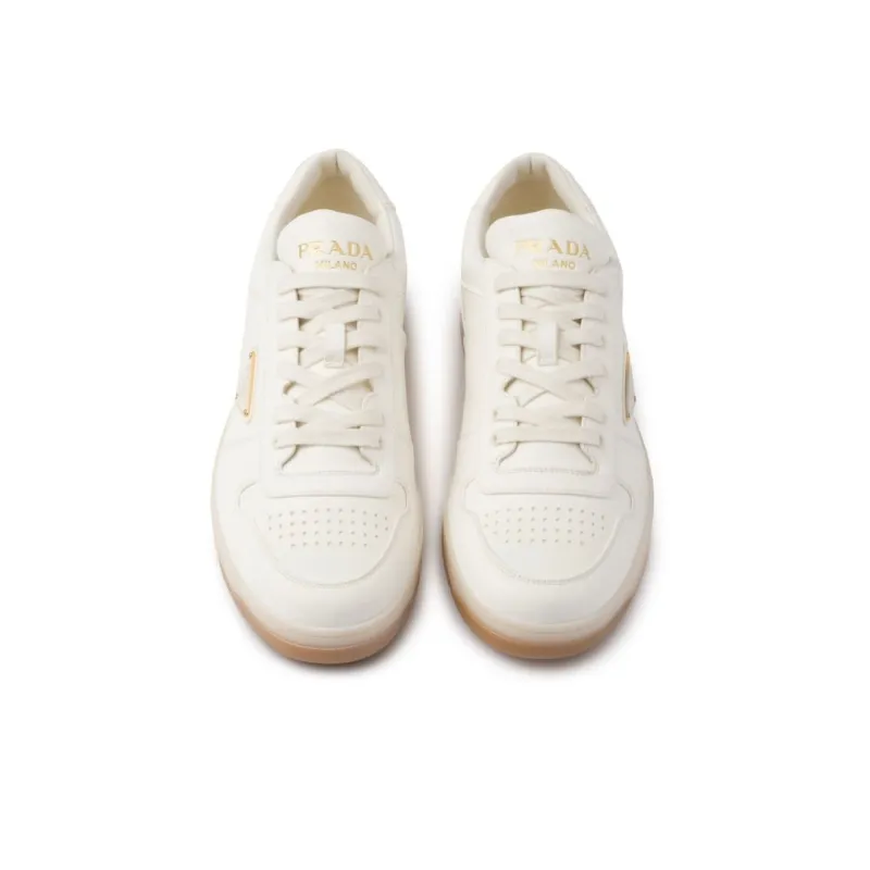 PRADA Downtown Low Top Skateboard Shoes Men's White-3