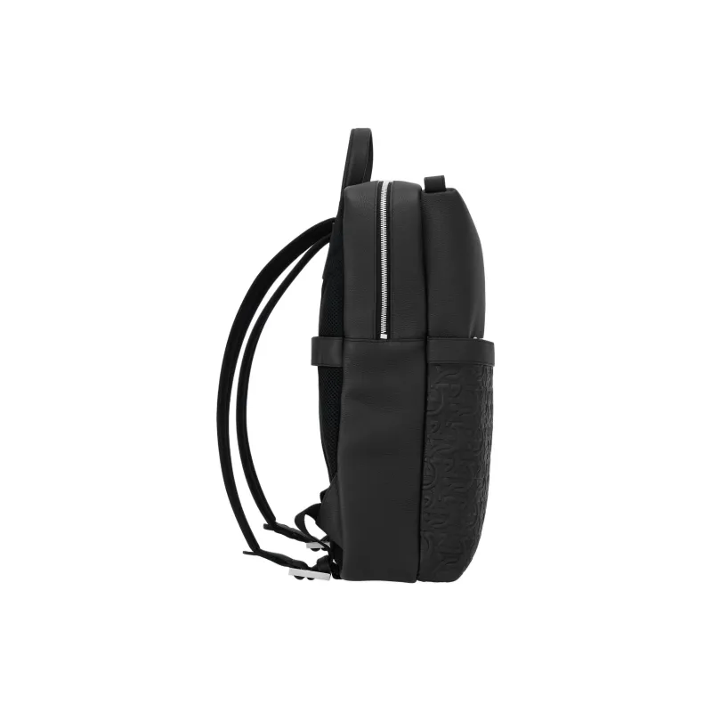 FERRAGAMO Calfskin Backpack Men's Black-1