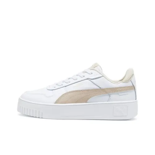 PUMA Carina Skateboard Shoes Women's Low-Top White-Beige