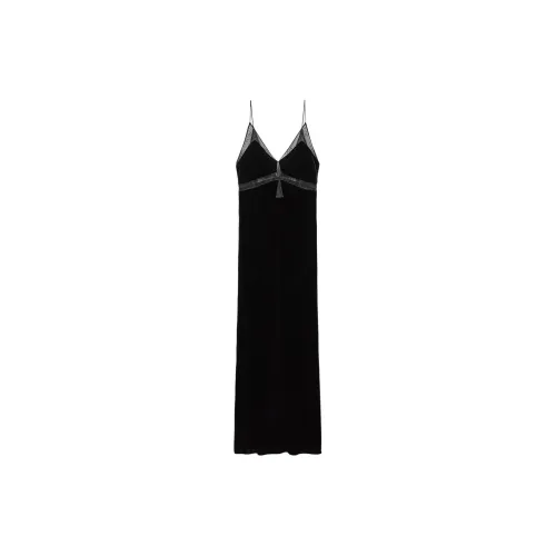 ZARA Slip Dresses Women's Black