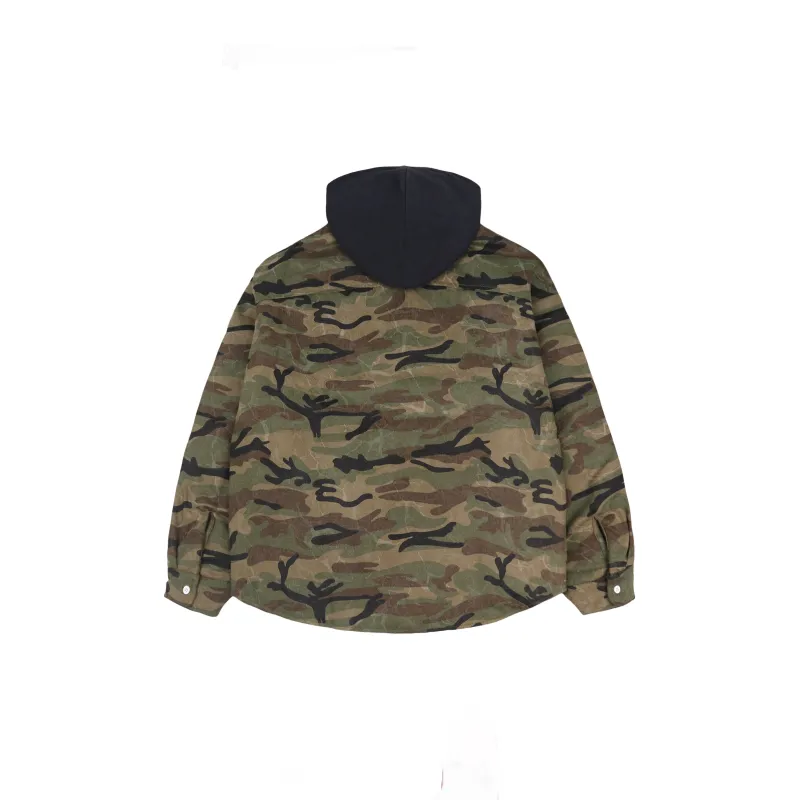 False Perception Jackets Coats Unisex Army Green-1