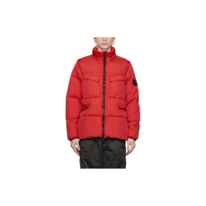 STONE ISLAND Down Jacket Men's Red-1