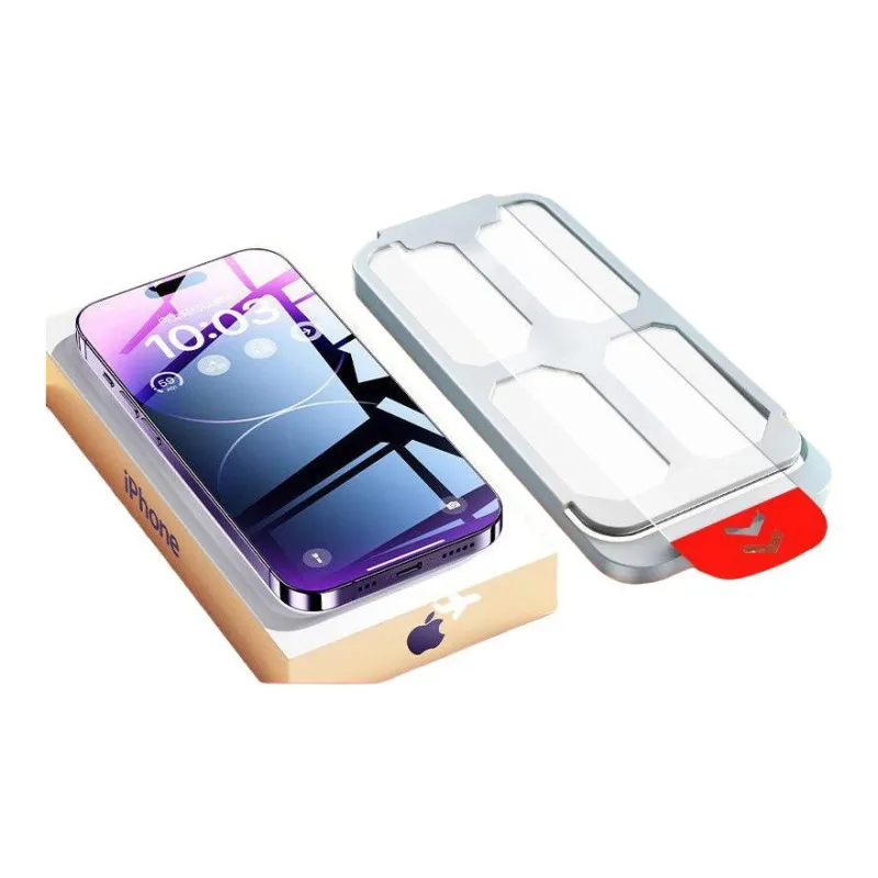 First Guard Hd Work For IPhone11/12/13/14/15 Dust Free Storage Automatic Screen Protector Tool Mobile Phone Film-0