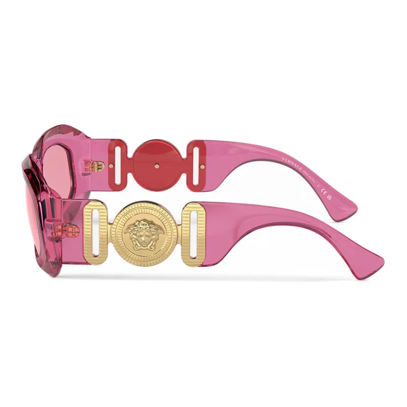 VERSACE Medusa Biggie Transparent-design Sunglasses-2