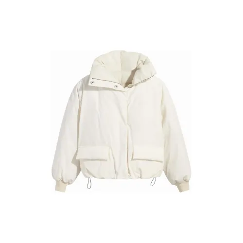 Levis Down Jackets Women's White