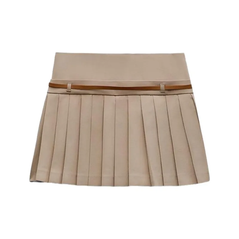 ZARA Casual Short Skirts Women's Tan-1