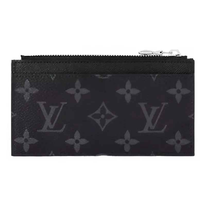 LOUIS VUITTON Coin Card Holder Monogram Eclipse Reverse Gray-2