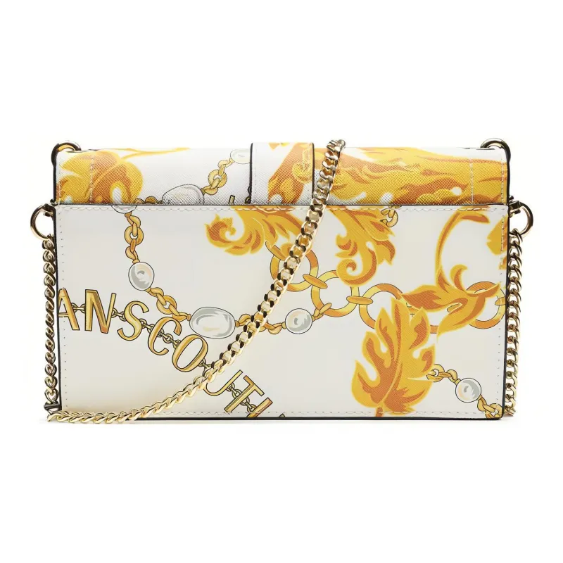 VERSACE JEANS COUTURE Polyurethane Shoulder Bag, Crossbody Bag, Handbag Women's White-3