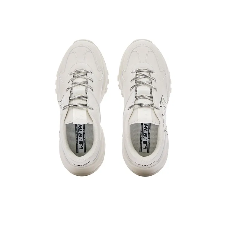 MLB Big Ball Chunky Low Top Chunky Sneakers Unisex Ivory White-3