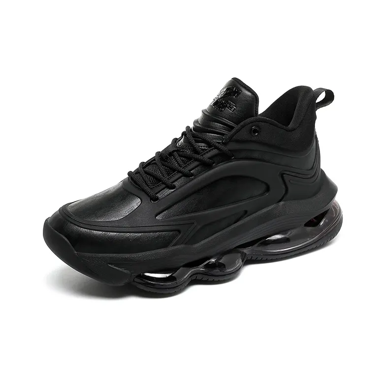 N·HOT Height Increasing Breathable Slip-Resistant Mid-Top EVA Air Cushion Rubber Casual Running Shoes Unisex-9