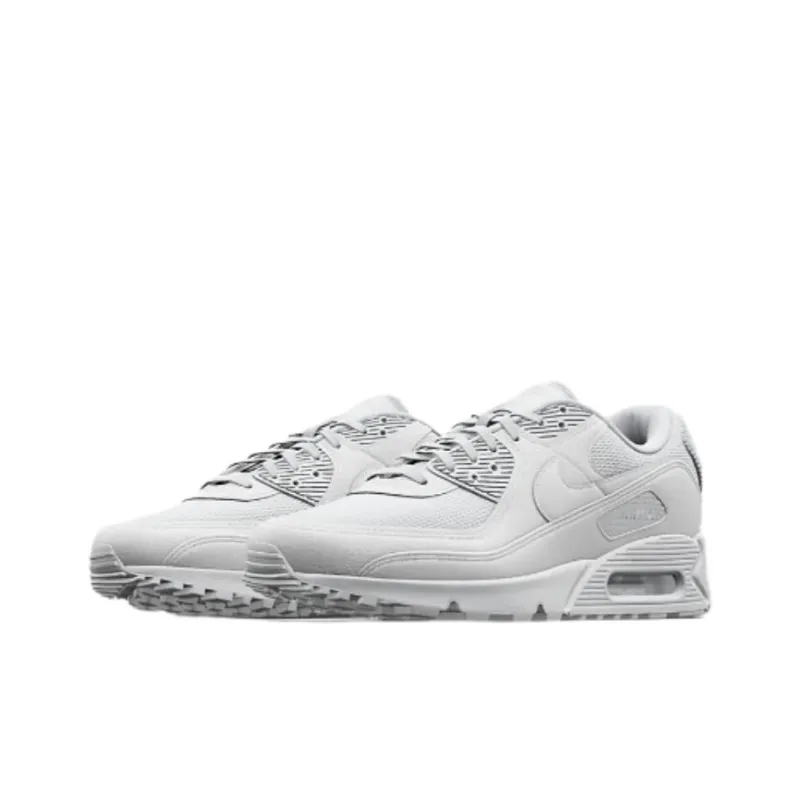 Nike Air Max 90 By You Cushioning Low-Top Casual Shoes Men's White-2