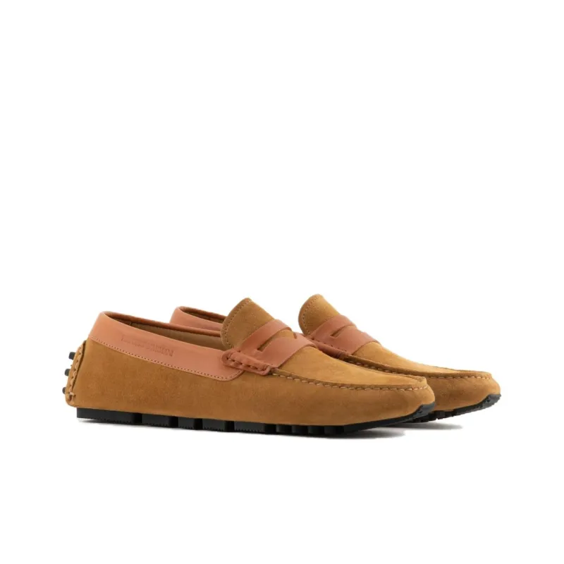 EMPORIO ARMANI Beanie Shoes Men's Brown-2
