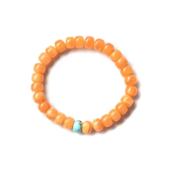 Abby's Wonderland Amber/Beeswax Fine Jade Bracelets Unisex
