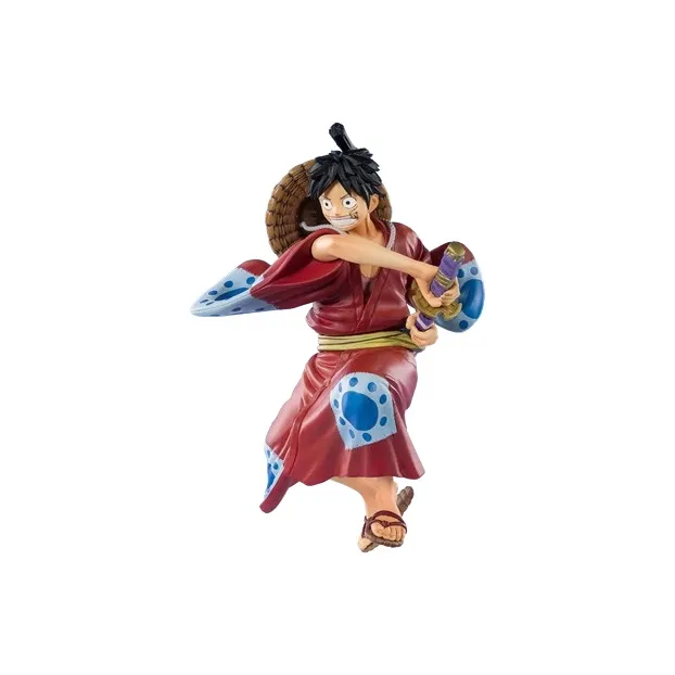 BANDAI Monkey D. Luffy Figuarts Zero  The Land Of Wa Arc Luffy Taro Scale Figures 14cm-2
