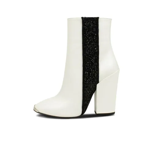 AMIRI Glitter-stripe Leather Boots